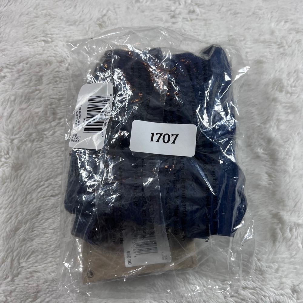 Nike Women's Swim High Waist Bikini Bottoms Navy Blue NESSA276 Plus Size 3X NEW - Picture 14 of 14